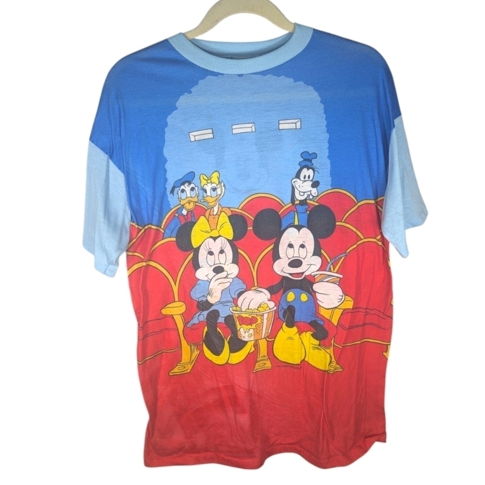 Vintage Disney World Mickey Mouse Pajama Sleep Shirt One Size mickey mouse - Picture 1 of 10